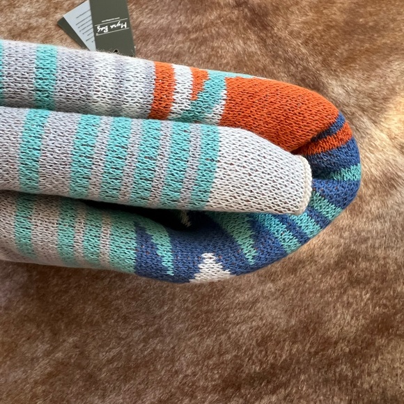 New 100% Cotton Throw Blanket Home Decor Tribal Aztec Boho Western Blue Orange - Picture 7 of 7